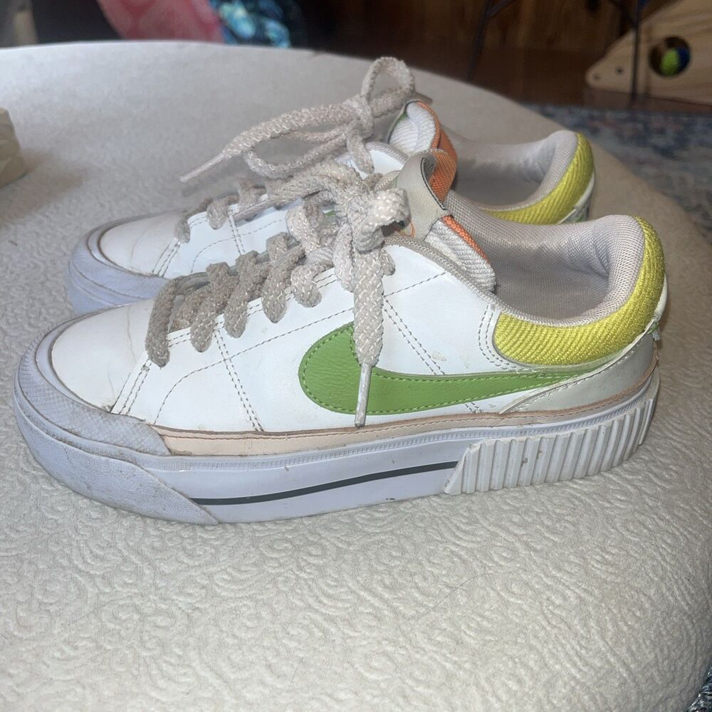 Nike Women's Court Legacy Lift Low Top Happy Place Casual Sneaker Shoes Size 7
